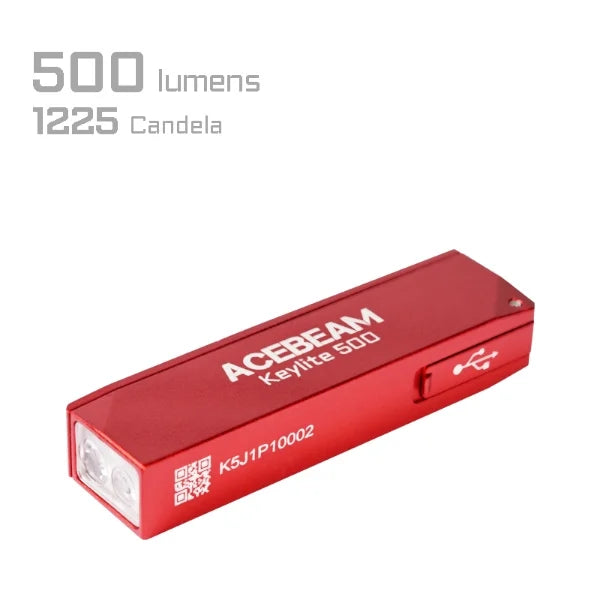 ACEBEAM Keylite 500 USB-C Keychain Light,500 lumens,IP66 rated
