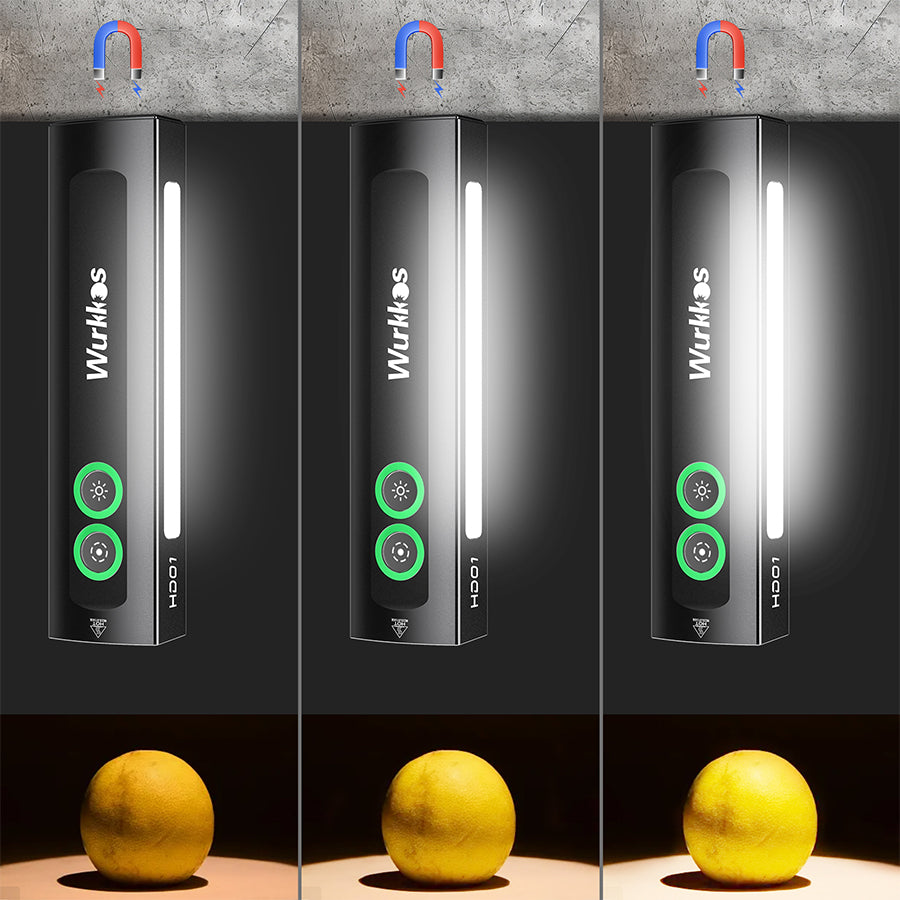 Wurkkos HD01 Rechargeable EDC Flashlight with Front Sport Light and Side flood light (90CRI)/RGB Light/Dual Switch/Magnetic Tail