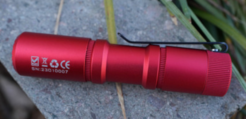 Manker E05 II Compact EDC Flashlight, High Density 1300 Lumens White LED Emitters, with 14500 Battery (Compatible with AA), Eeay to Carry, for Camping, Hiking