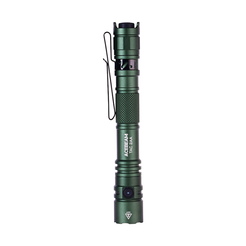 ACEBEAM TAC 2AA EDC Tactical Dual Modes Torch Rechargeable, Dual Switch Pocket LED, Super Bright Small Torch for Emergency, Camping, Home