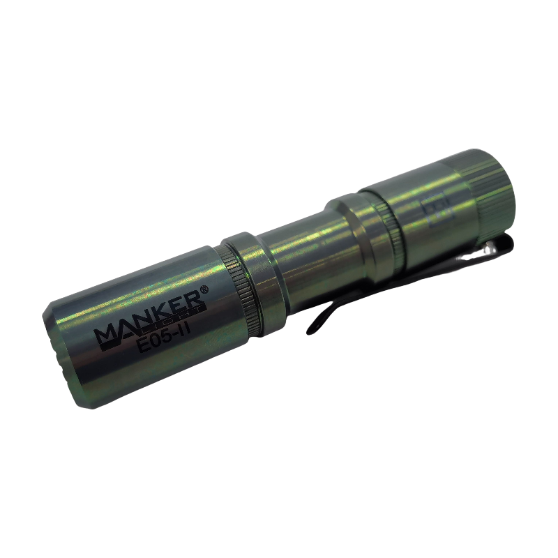 E05 II Ti - Colorful MAO 1300 Lumens Copper Flashlight,White LED Emitters, with 14500 Battery (Compatible with AA), Eeay to Carry, for Camping, Hiking