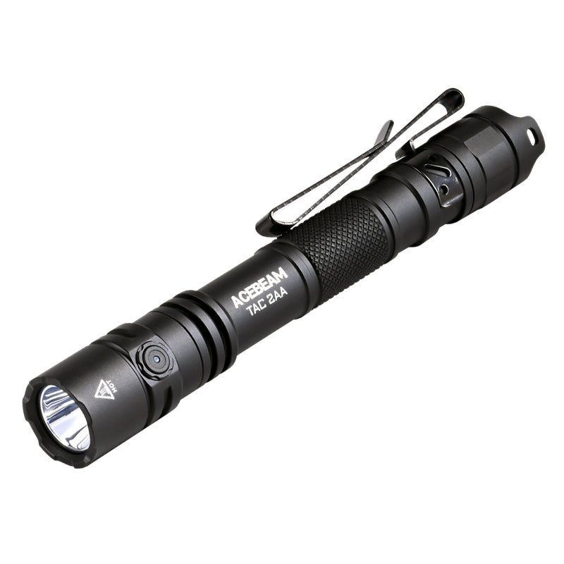ACEBEAM TAC 2AA EDC Tactical Dual Modes Torch Rechargeable, Dual Switch Pocket LED, Super Bright Small Torch for Emergency, Camping, Home