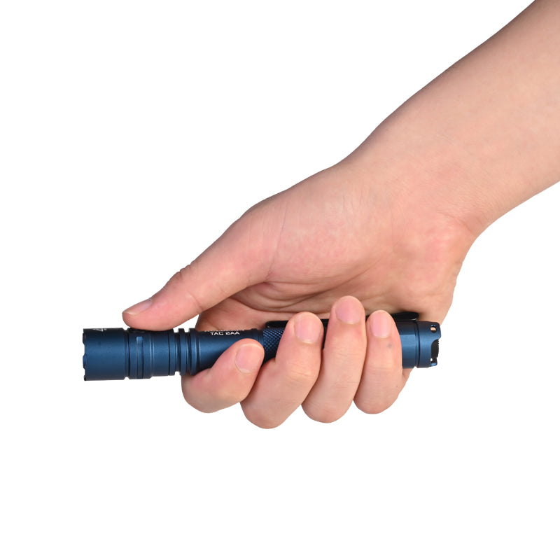 ACEBEAM TAC 2AA EDC Tactical Dual Modes Torch Rechargeable, Dual Switch Pocket LED, Super Bright Small Torch for Emergency, Camping, Home