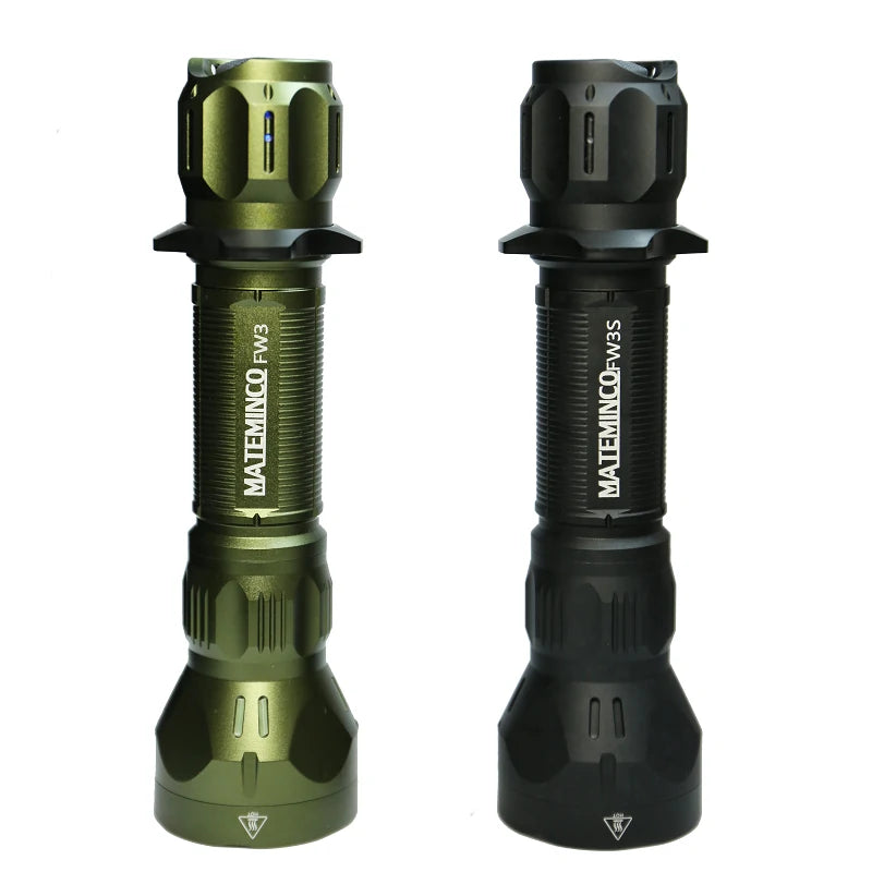 FW3 1550 Lumens 1356 Meters Outdoor Long Range Throw LED Tactical LEP Flashlight Torch for Hunting, Camping