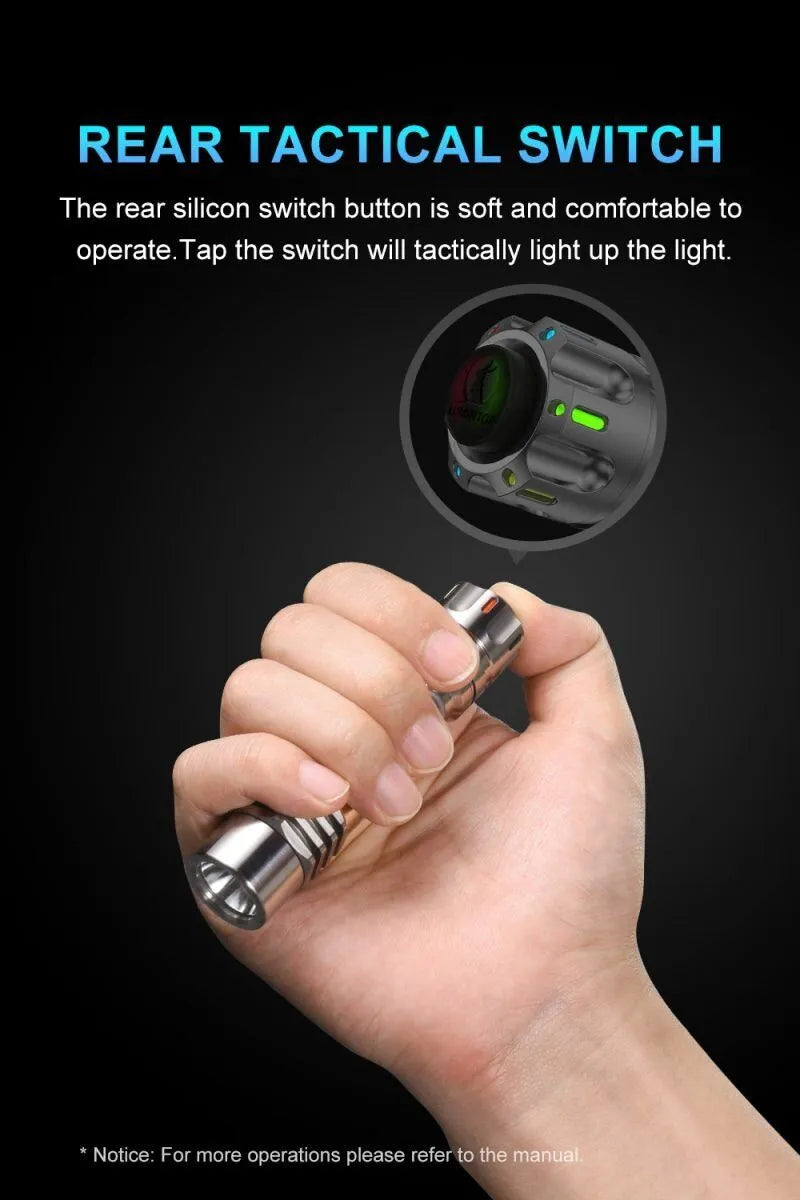 Lumintop Ring King 1000 Lumens 14500 EDC Tactical Flashlight Ant Man LED