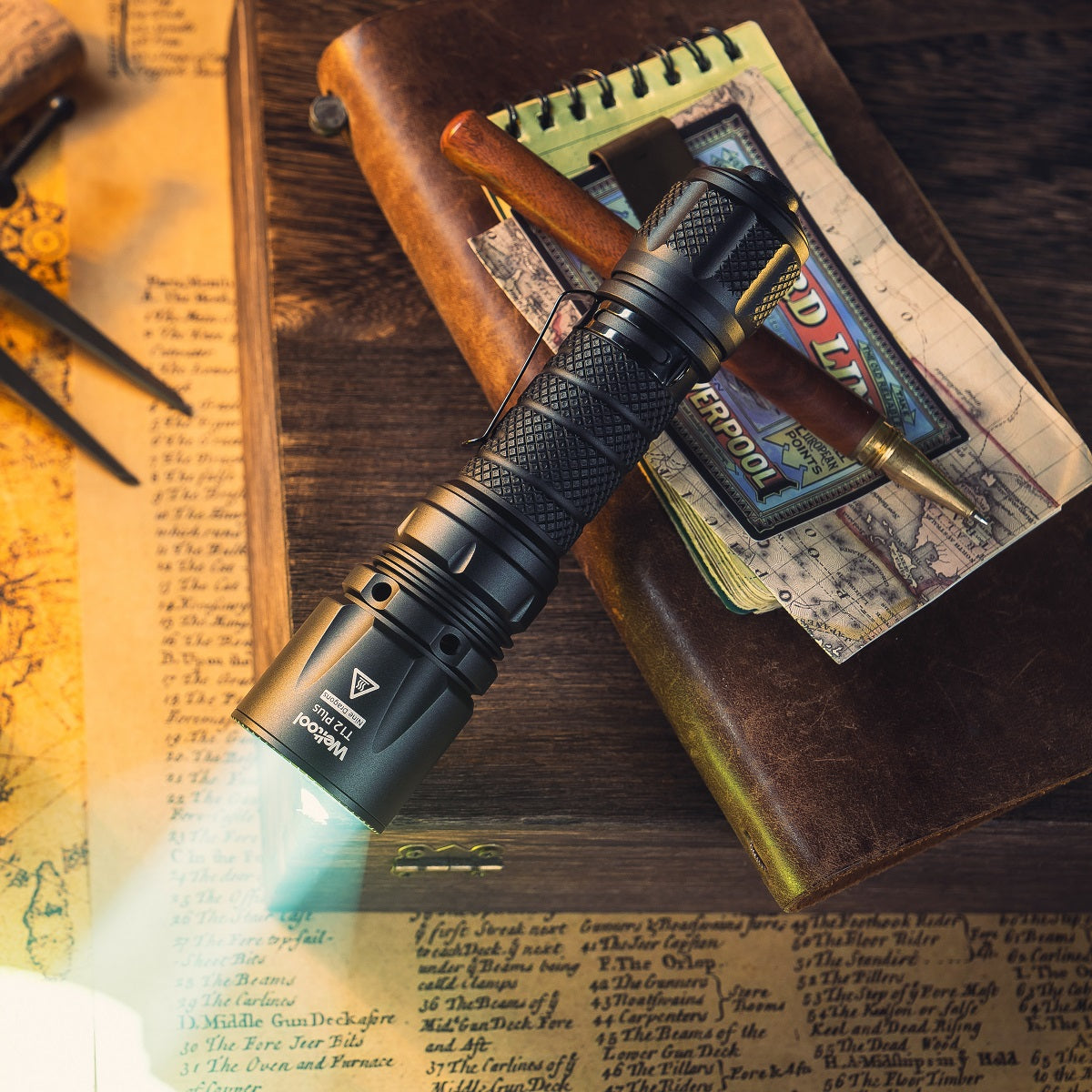 Weltool T12 Plus Nine Dragons 3TAC 21700 tactical flashlight
