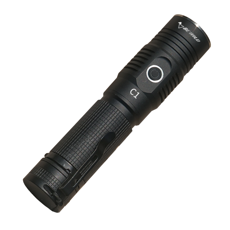 BW C1 LED rechargeable flashlight,1800 Lumens TYPE-C,Car flashlight for emergency, portable