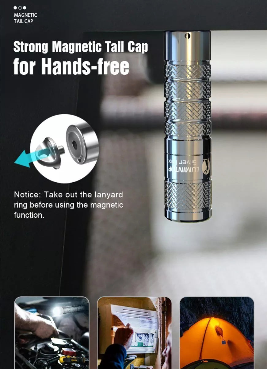 Lumintop Silver Fox 760 Lumens Magnetic EDC Flashlight