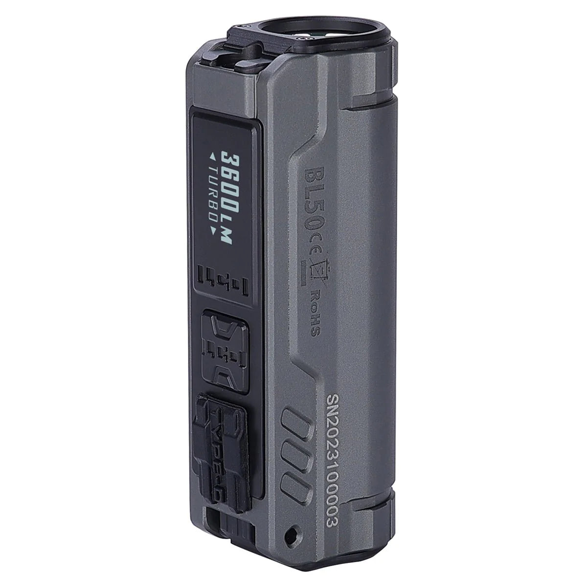 IMALENT BL50 Dual Light Sources EDC Flashlight, UV light, 3600 Lumens Powerful Bright LED torch