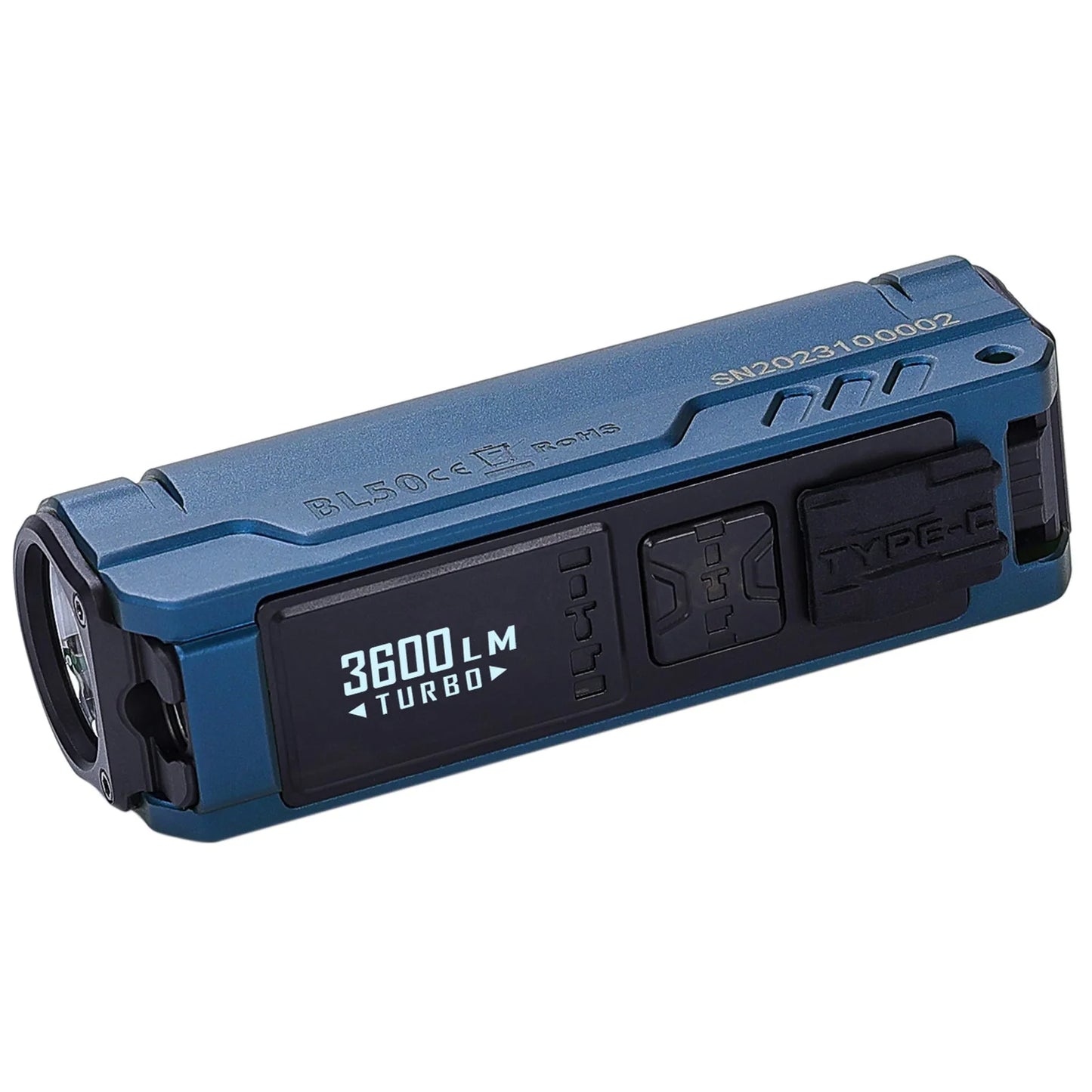 IMALENT BL50 Dual Light Sources EDC Flashlight, UV light, 3600 Lumens Powerful Bright LED torch