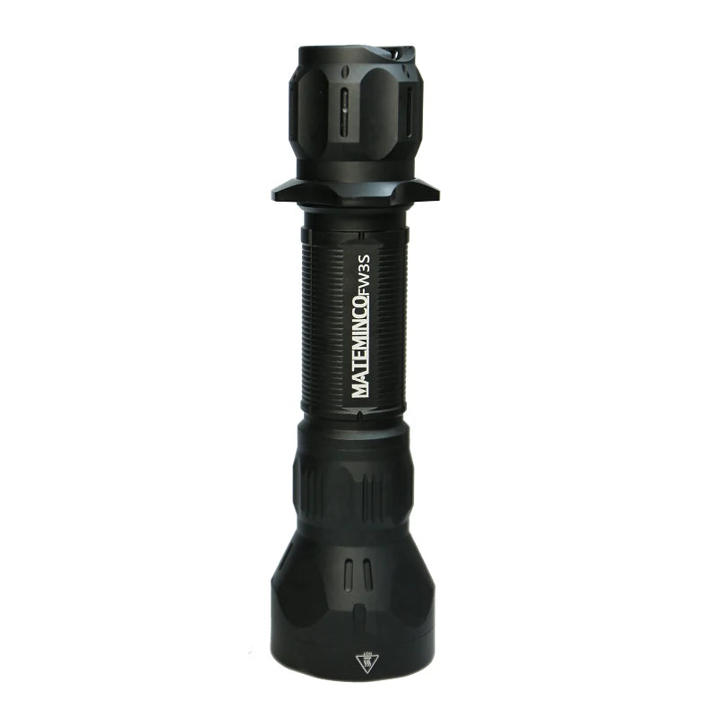 FW3 1550 Lumens 1356 Meters Outdoor Long Range Throw LED Tactical LEP Flashlight Torch for Hunting, Camping