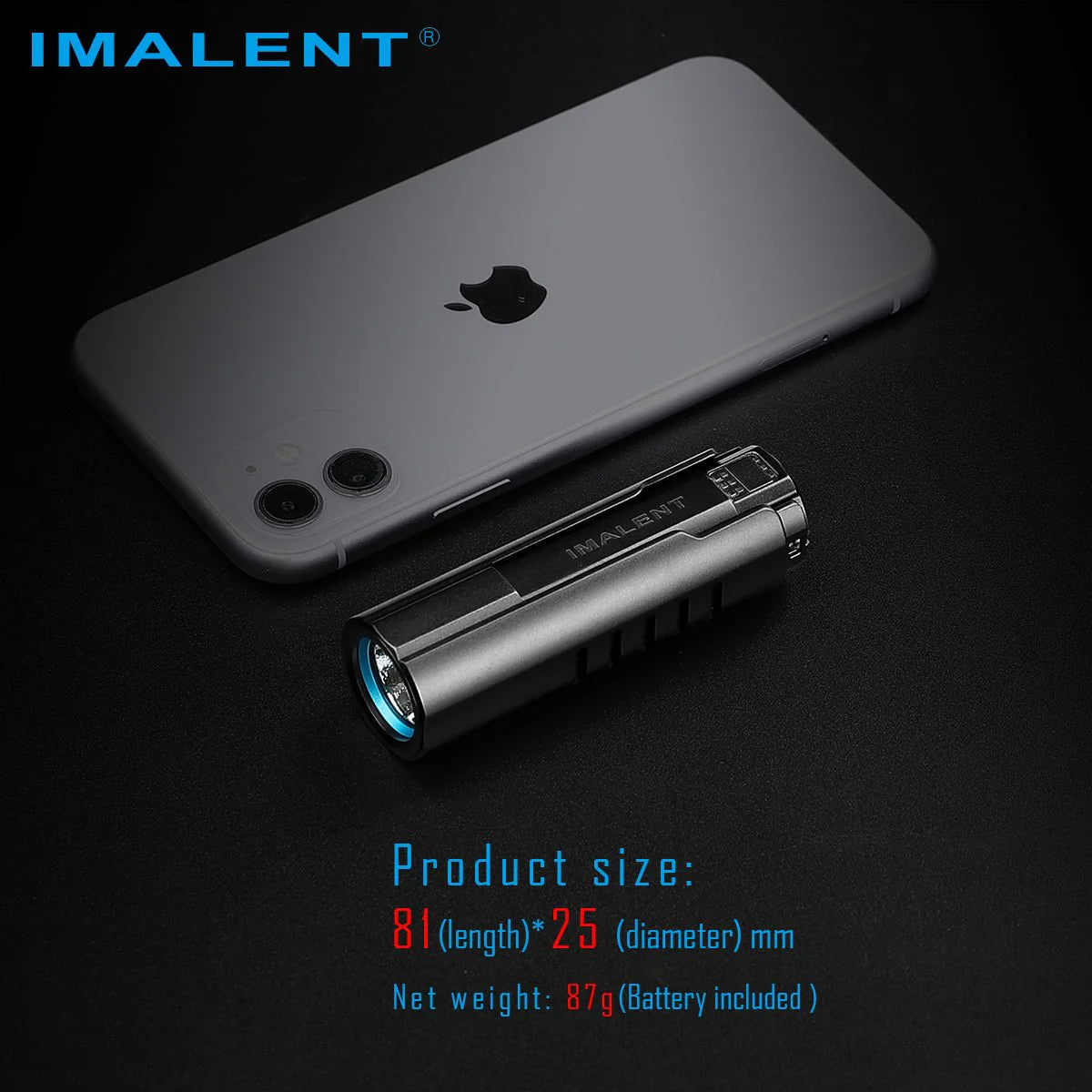 IMALENT LD70 Brightest EDC Flashlight, High Performance 4000 lumens Mini Torch -Use CREE XHP70.2 LED, Best LED torch with OLED Display for inspection and home checking