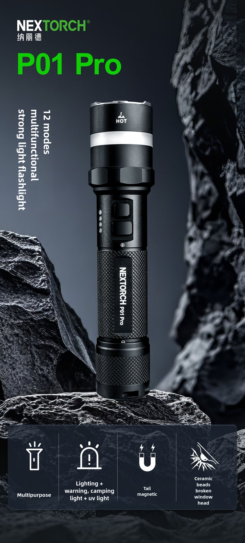 Nextorch P01 pro flashlight