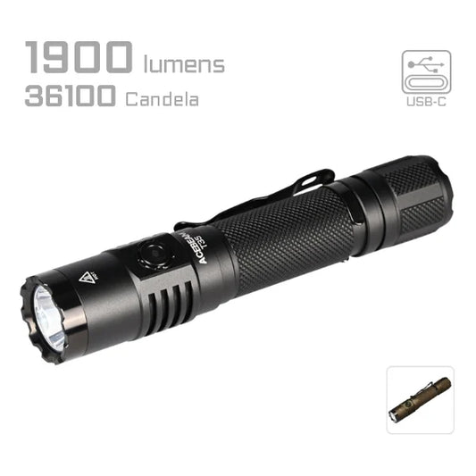 Acebeam T35 Compact Tactical Flashlight Long-Range Torch