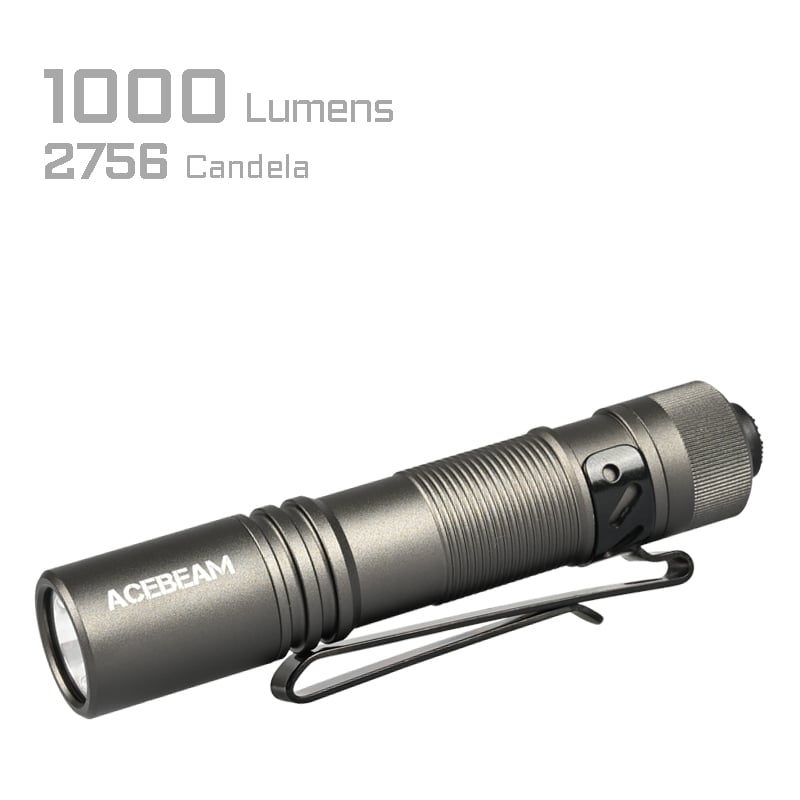 ACEBEAM Pokelit AA EDC Flashlight 1000 Lumens  USB-C Rechargeable IP68 Small Pocket LED Flashlight for Everyday Carry