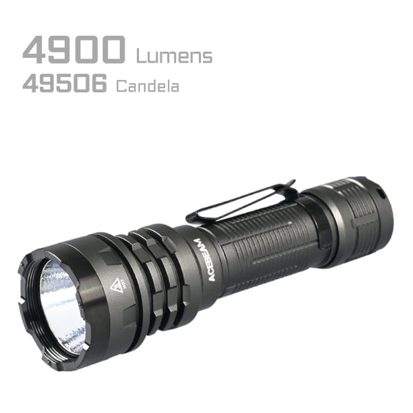 ACEBEAM Defender P17 Tactical Torch with Dual Tail Switch, 4900 High Lumens