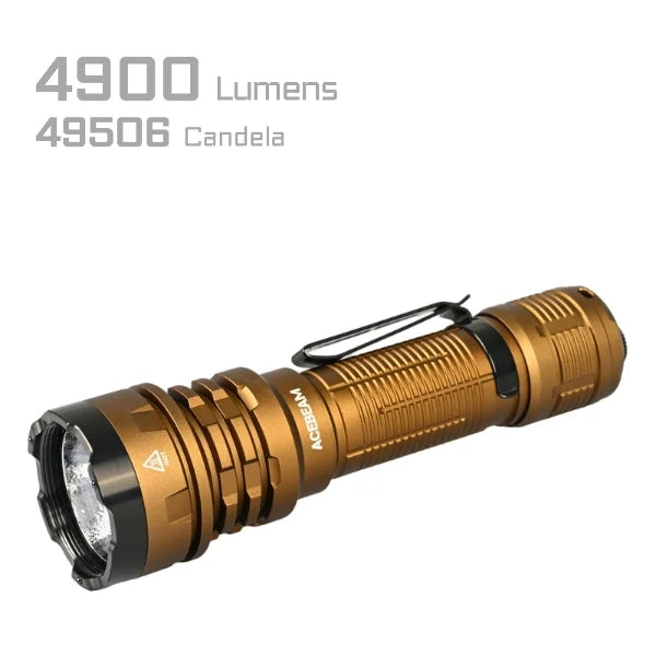 ACEBEAM Defender P17 Tactical Torch with Dual Tail Switch, 4900 High Lumens