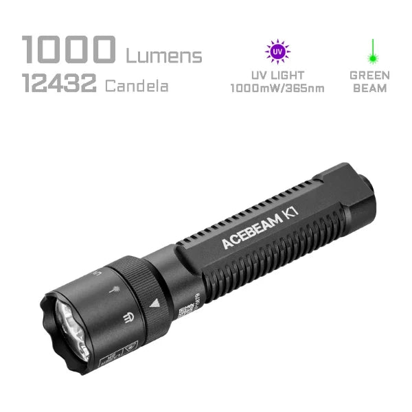 ACEBEAM K1 EDC Flashlight with Three Light Sources