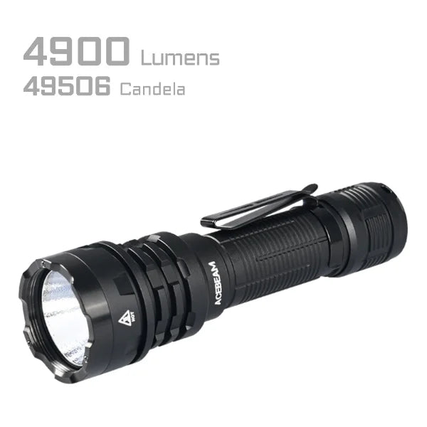 ACEBEAM Defender P17 Tactical Torch with Dual Tail Switch, 4900 High Lumens
