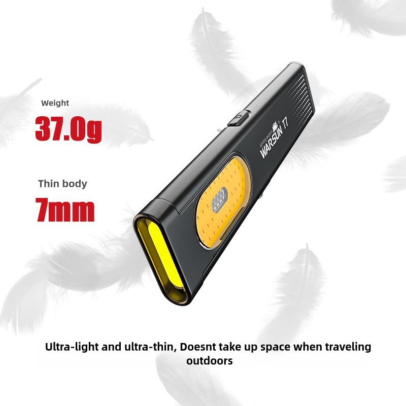 WARSUN T7 470 Lumen Portable Outdoor Rechargeable LED Flashlight Waterproof IP44 Magnetic Grip Multi-Function Work Light