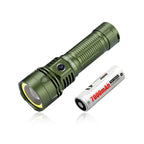 Lumintop W2 2in1 LED COB Flashlight SFT25 700M Long Range LED Spotlight With 1500LM Super Bright COB Flood Red Light USB Type-C Rechargeable 26800 Battery LED Torch for Outdoor Adventure Magnetic Tail LED Search Light Green