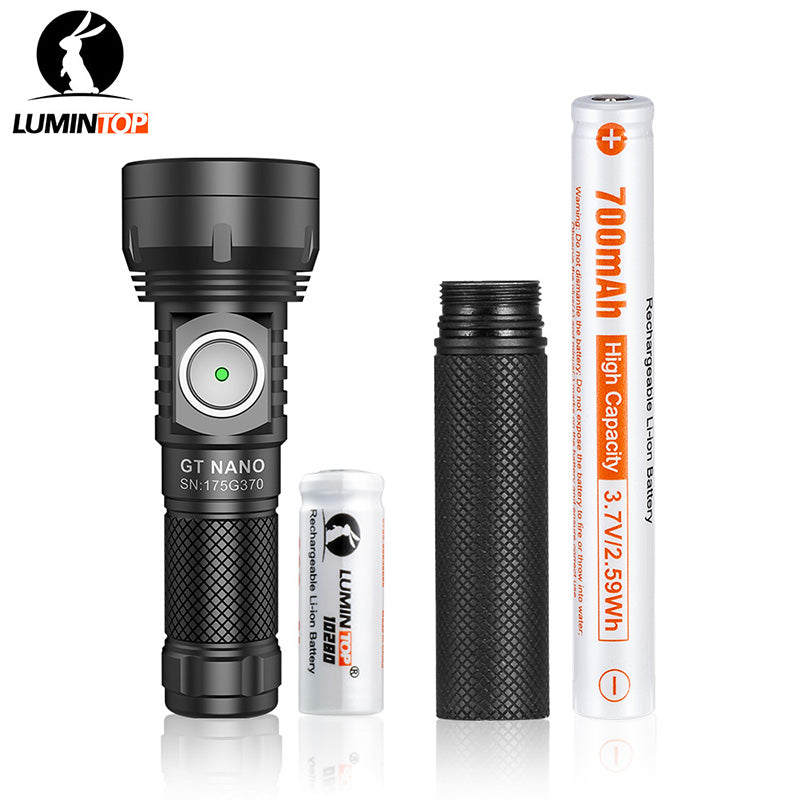 Lumintop GT NANO3.0 ALUMINUM Outdoor Flashlight Camping Lantern Powerful LED Lighting USB C 10280 Battery Rechargeable Lamp 400M Distance