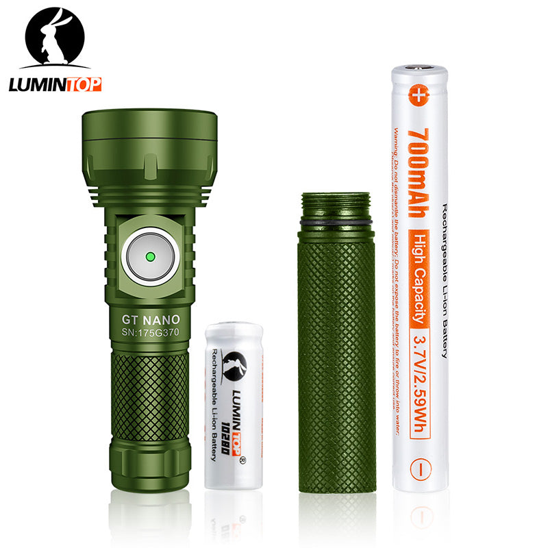 Lumintop GT NANO3.0 ALUMINUM Outdoor Flashlight Camping Lantern Powerful LED Lighting USB C 10280 Battery Rechargeable Lamp 400M Distance
