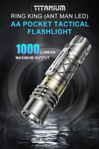 Lumintop Ring King 1000 Lumens 14500 EDC Tactical Flashlight Ant Man LED