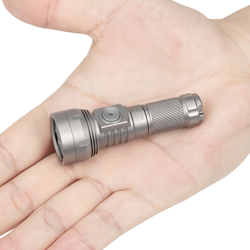 Lumintop GT NANO PRO 3.0 TITANIUM 10280 Rechargeable EDC Keychain Flashlight 1600 Lumens