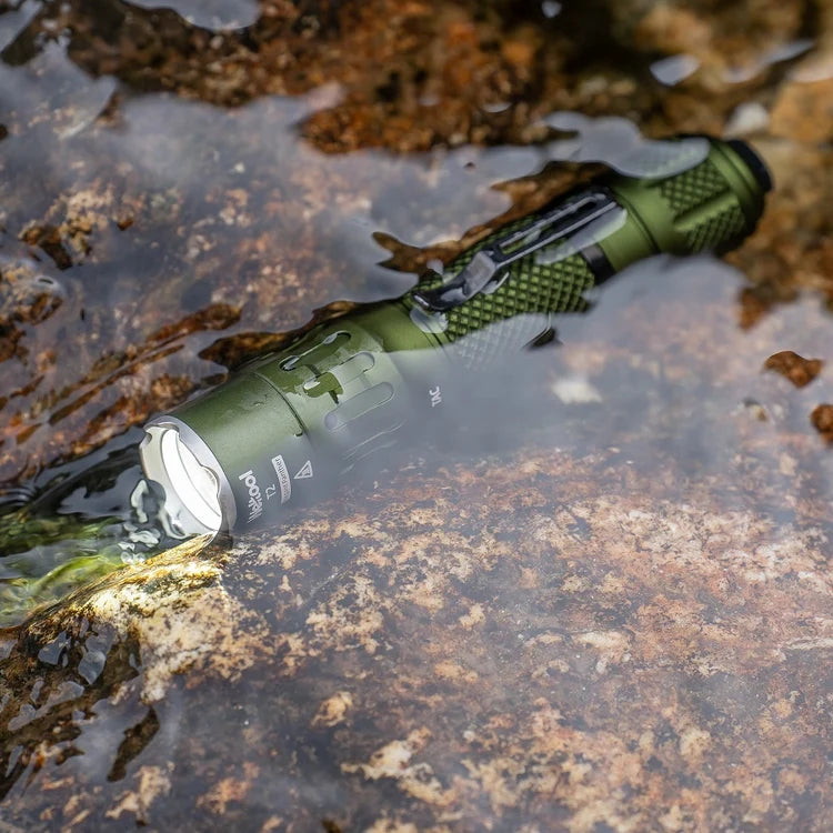 WELTOOL T2 TAC – 1900 LUMENS, 431 METER ODG TACTICAL FLASHLIGHT