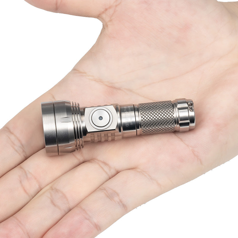 Lumintop GT NANO PRO 3.0 TITANIUM 10280 Rechargeable EDC Keychain Flashlight 1600 Lumens