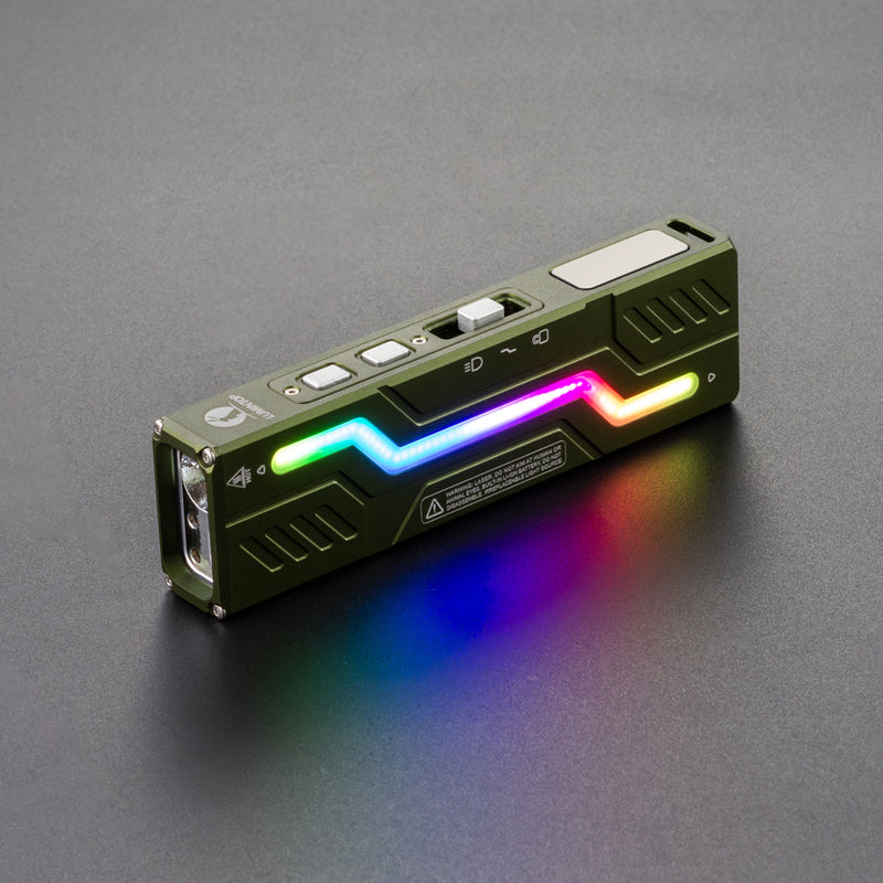 LUMINTOP MoonBox 3.0 Multi-function Strong Magnetic Flat EDC Mini RGB Atmosphere Light Dual Laser Flashlight