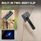 Wurkkos HD01 Rechargeable EDC Flashlight with Front Sport Light and Side flood light (90CRI)/RGB Light/Dual Switch/Magnetic Tail