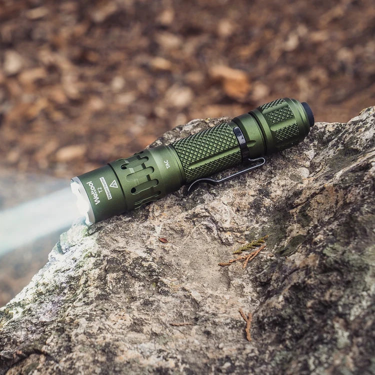 WELTOOL T2 TAC – 1900 LUMENS, 431 METER ODG TACTICAL FLASHLIGHT