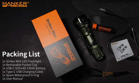 Striker Mini Pocket EDC Flashlight & Tactical Flashlight