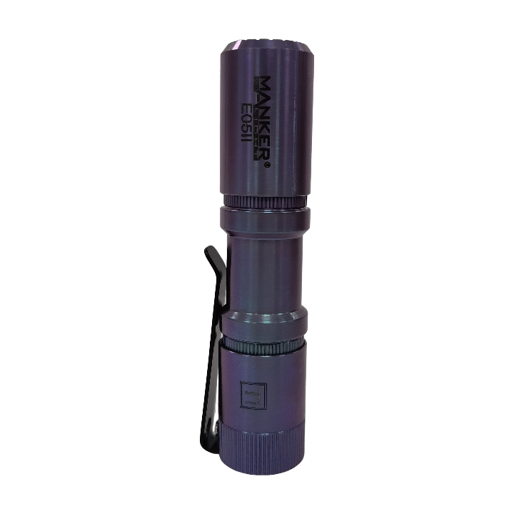 E05 II Ti - Colorful MAO 1300 Lumens Copper Flashlight，White LED Emitters, with 14500 Battery (Compatible with AA), Eeay to Carry, for Camping, Hiking