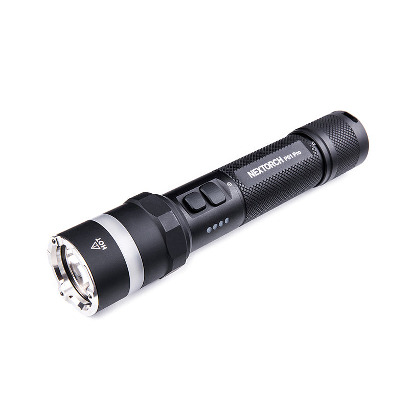 P01 PRO Multi-light Source Strobe-flashlight,1600 Lumens High Performance Rechargeable LED Torch, Tactical Powerful Flashlight Torch for Car Hiking Camping Emergency