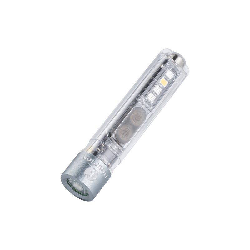 Lumintop Black Cat Mini EDC Flashlight 400 Lumens USB-C Rechargeable LED with Warm White, UV & RGB