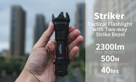 Striker Tactical Flashlight ,Designed for law enforcement, hunting and tactical applications