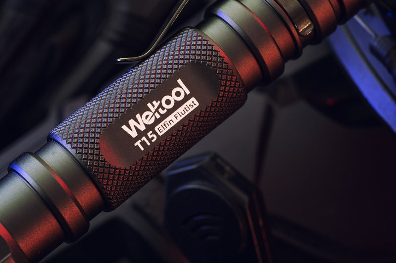 Weltool T15 Elfin Flutist LED tactical flashlight,1400 lumens,464-meter beam distance