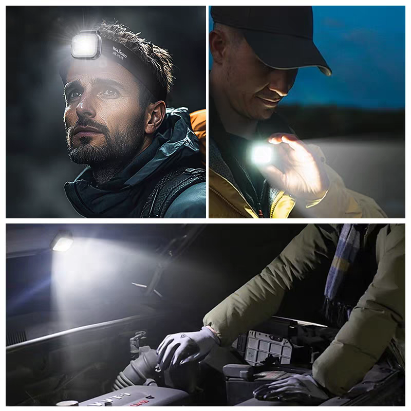 WAIORD W500 pro Multi-functional strong light portable magnetic headlights, camping, walking dogs,fishing