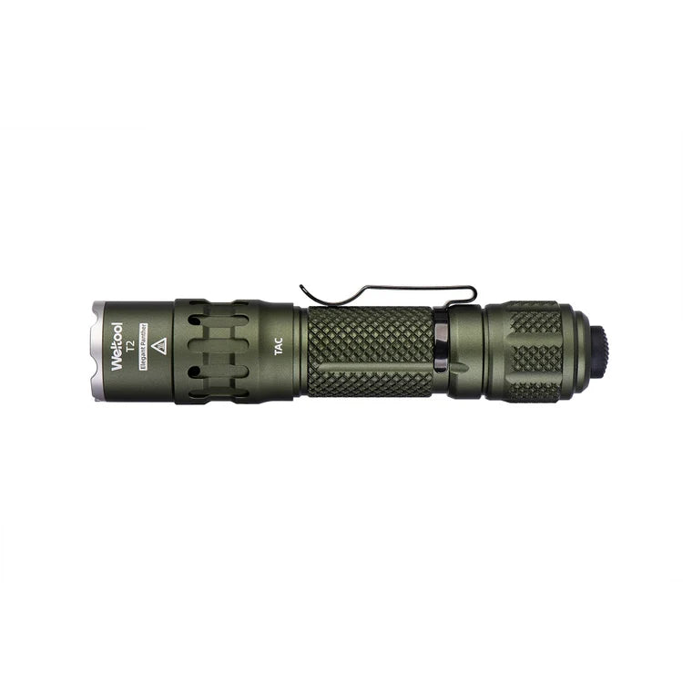 WELTOOL T2 TAC – 1900 LUMENS, 431 METER ODG TACTICAL FLASHLIGHT
