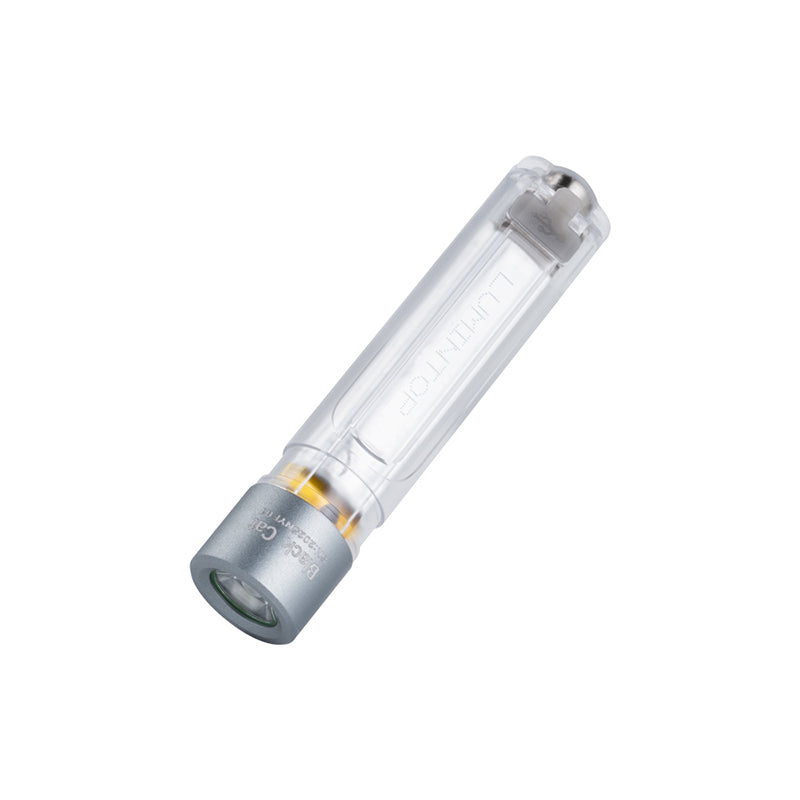 Lumintop Black Cat Mini EDC Flashlight 400 Lumens USB-C Rechargeable LED with Warm White, UV & RGB