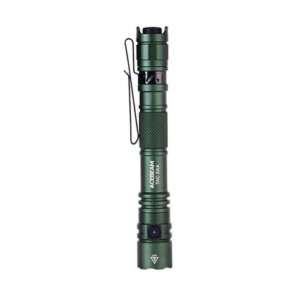 ACEBEAM TAC 2AA EDC Tactical Dual Modes Torch Rechargeable, Dual Switch Pocket LED, Super Bright Small Torch for Emergency, Camping, Home