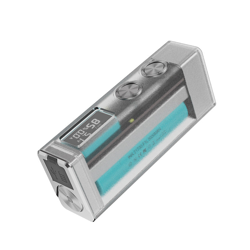 Lumintop Moonbox 10000LM Rechargeable EDC Flashlight Self-defense LED Torch - Transparent