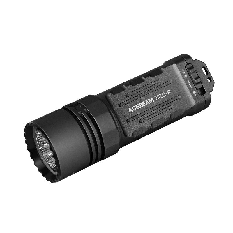 X20-R High Output Tactical Flashlight with Three Modes，8 high-efficiency LEDs