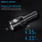 Imalent MS03 High-Lumen Flashlight, 13,000 Lumens 324m Beam Distance, 21700 Battery, Compact, Portable