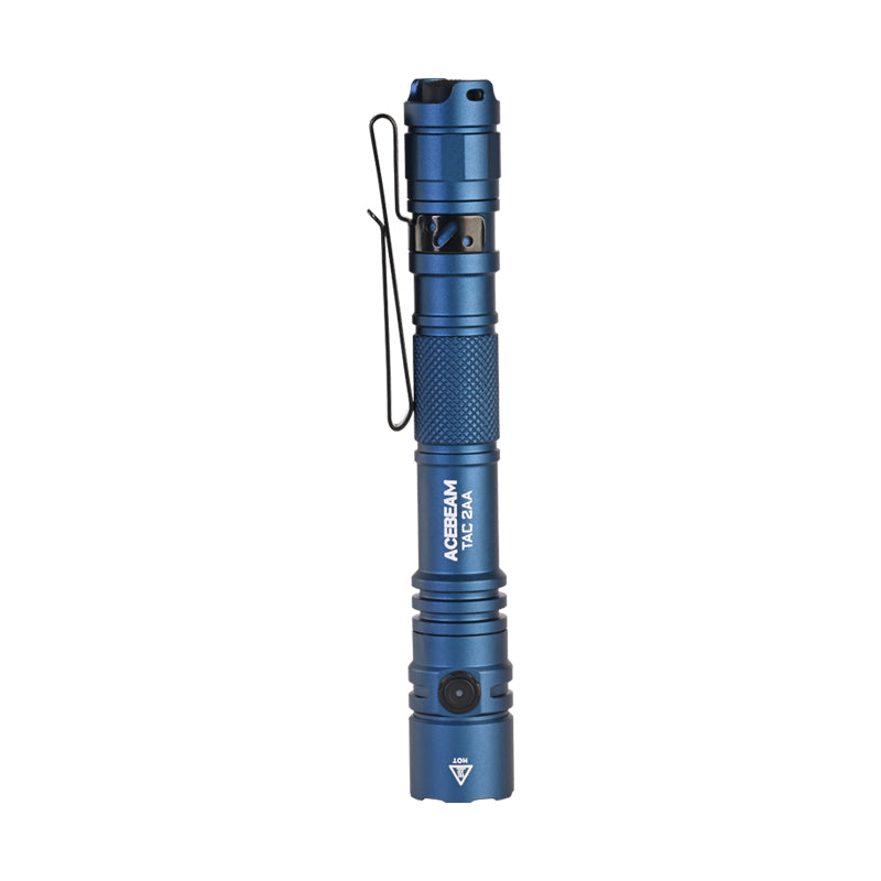 ACEBEAM TAC 2AA EDC Tactical Dual Modes Torch Rechargeable, Dual Switch Pocket LED, Super Bright Small Torch for Emergency, Camping, Home