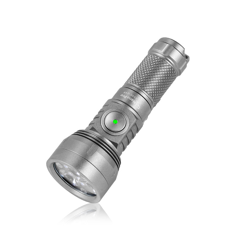 Lumintop GT NANO PRO 3.0 TITANIUM 10280 Rechargeable EDC Keychain Flashlight 1600 Lumens