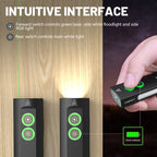Wurkkos HD01 Rechargeable EDC Flashlight with Front Sport Light and Side flood light (90CRI)/RGB Light/Dual Switch/Magnetic Tail